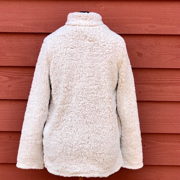 OATMEAL SHERPA FAUX FUR PULLOVER SWEATER - Picture 2 of 7